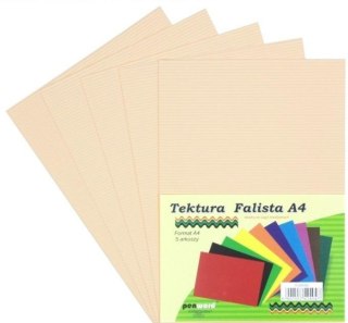 Tektura A4 falista cielista 5szt