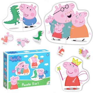 Puzzle Peppa Pig 3 in1