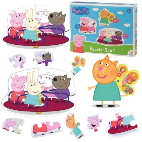 Puzzle Peppa Pig 3 in1