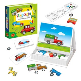 Puzzle magnetyczne Samochody ALEX