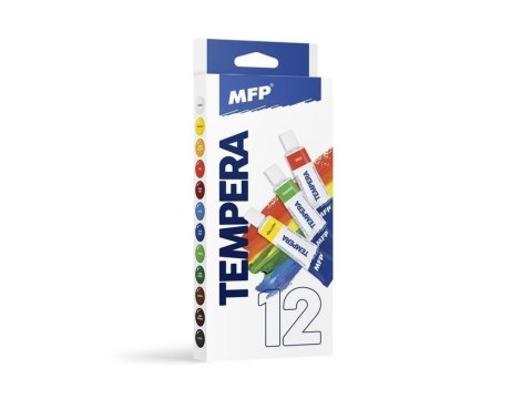 Farby tempera 12ml 12szt