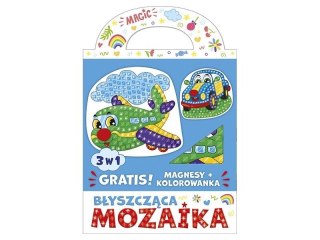 Błyszcząca mozaika 3w1 - Samolocik i autko