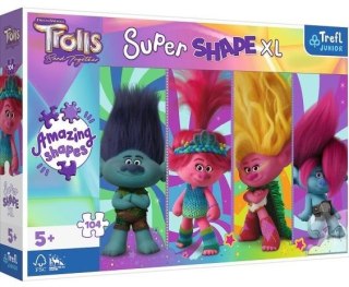 Puzzle 104 Super Shape XL Zabawy z Trollami TREFL