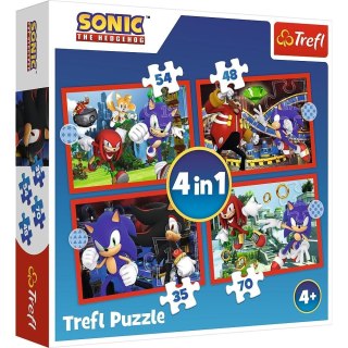 Puzzle 4w1 Przygody Sonica TREFL