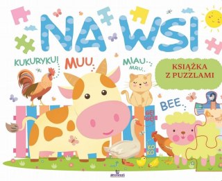 Książka edukacyjna z puzzlami. Na wsi