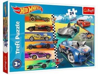 Puzzle 24 maxi Szybkie Hot Wheels TREFL