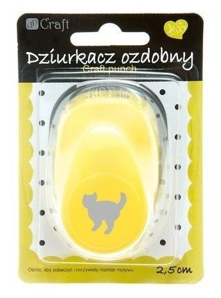 Dziurkacz ozdobny 2,5cm kot