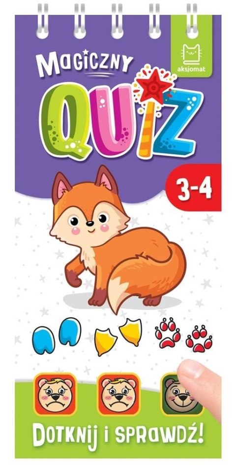 Magiczny quiz z liskiem. Dotknij i sprawdź