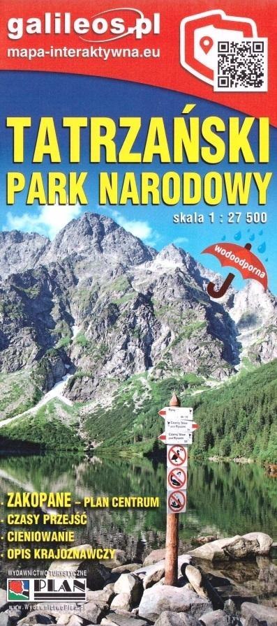 Mapa - Tatrzański Park Narodowy 1:27 500