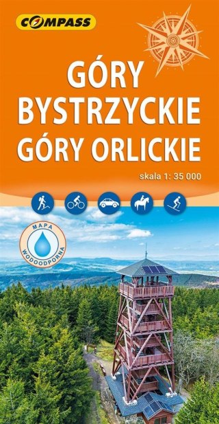 Mapa - Góry Bystrzyckie, Góry Orlickie 1:35 000