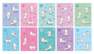 Zeszyt A5/32K 3-linia kolor Cute Dogs (10szt)