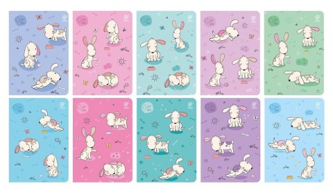 Zeszyt A5/32K 3-linia kolor Cute Dogs (10szt)