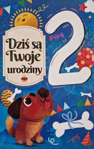 Karnet Urodziny 2 chłopiec