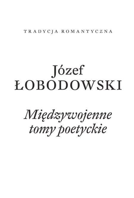 Międzywojenne tomy poetyckie