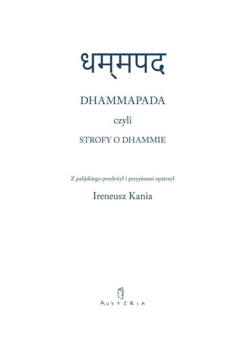 Dhammapada czyli Strofy o Dhammie