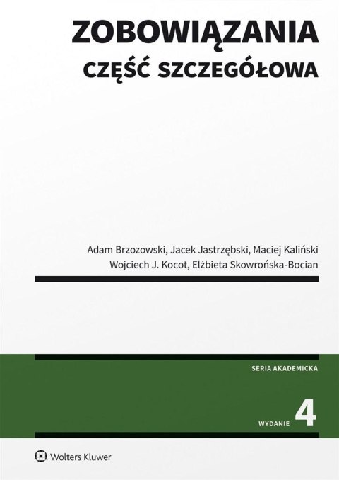 Zobowiązania. Część szczegółowa w.4