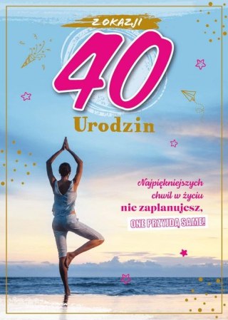 Karnet Urodziny 40