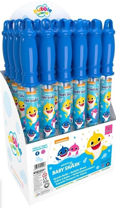 Miecz do baniek mydlanych 120ml Baby Shark (24szt)