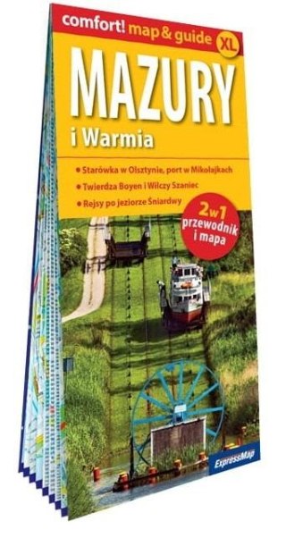 Comfort! map&guide Mazury i Warmia 2w1 w.2023