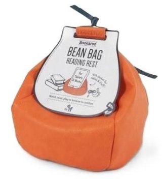 Bean Bag Pufa z kieszonką pod książkę/tablet pomar