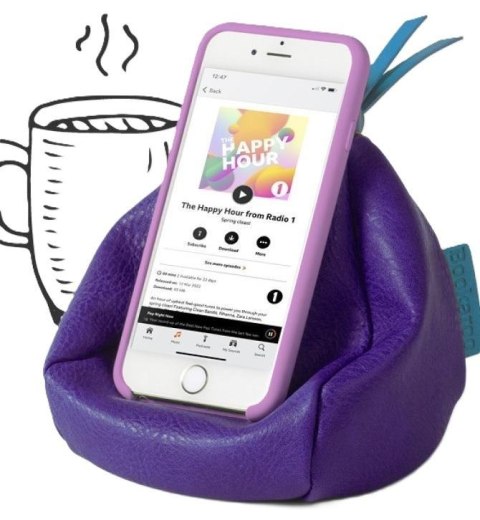 Bookaroo Bean Bag Pufa pod smartfon - fioletowa