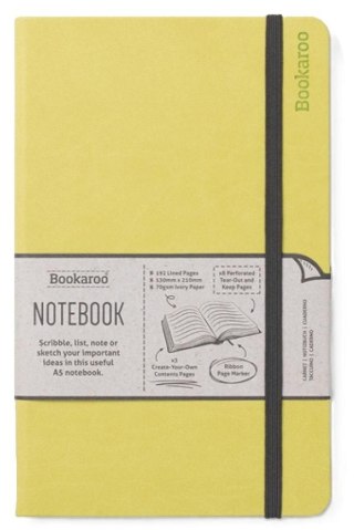 Bookaroo Notatnik Journal A5 - Limonkowy