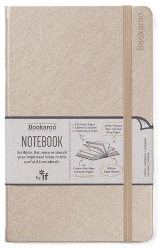 Bookaroo Notatnik Journal A5 - Złoty