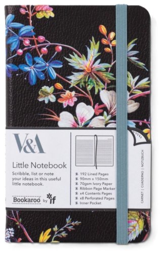 Bookaroo Notatnik Journal A6 Kilburn Black Floral