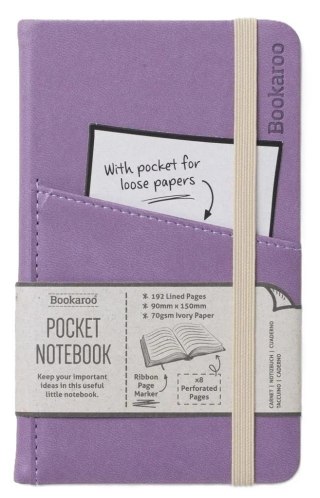 Bookaroo Notatnik Journal Pocket A6 - Jasny fiolet