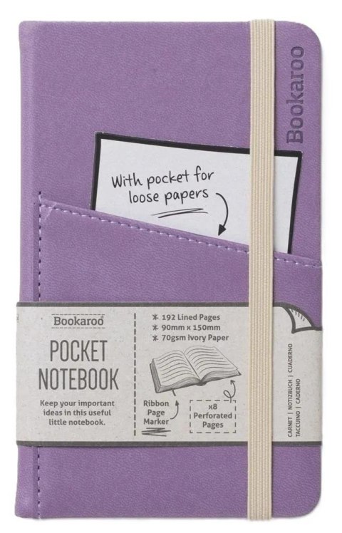 Bookaroo Notatnik Journal Pocket A6 - Jasny fiolet