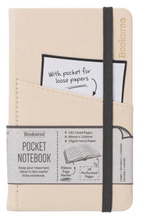 Bookaroo Notatnik Journal Pocket A6 - Kremowy