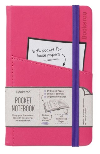 Bookaroo Notatnik Journal Pocket A6 - Różowy