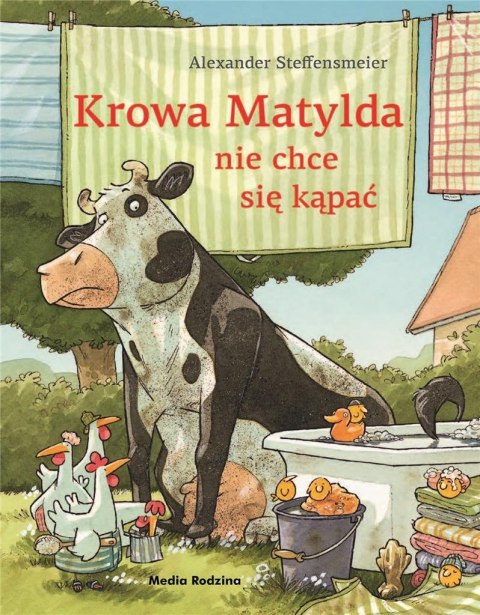 Krowa Matylda nie chce się kąpać