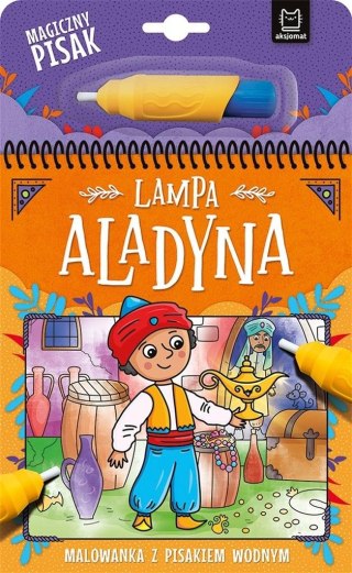 Lampa Aladyna. Malowanka z pisakiem wodnym