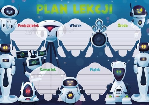 Plan lekcji A5 - Roboty