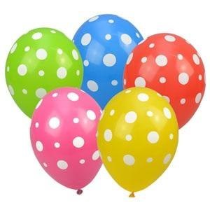 Balony nadruk gwiazdki 28cm 5szt