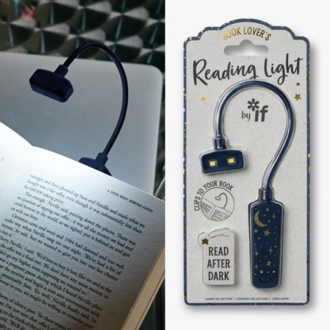 Lampka do czytania Księżyc i gwiazdy Book lovers