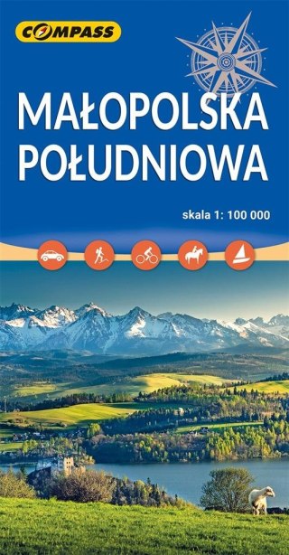 Mapa - Małopolska Południowa 1:100 000