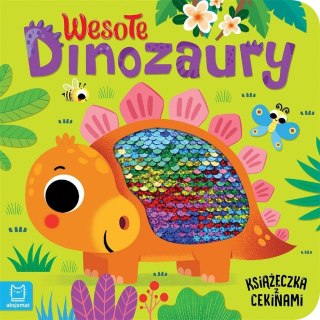 Wesołe dinozaury. Książeczka z cekinami