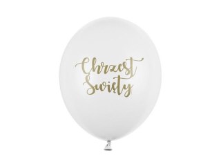 Balony Chrzest Święty Pastel 30cm 6szt