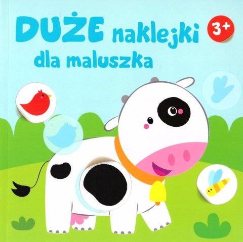 Duże naklejki dla maluszka 3+ - Krówka