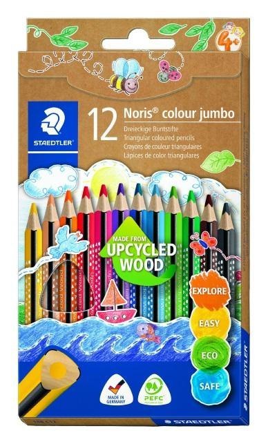 Kredki trójkątne Noris Colour 12 kolorów STAEDTLER