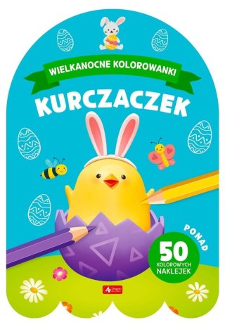 Wielkanocne kolorowanki. Kurczaczek