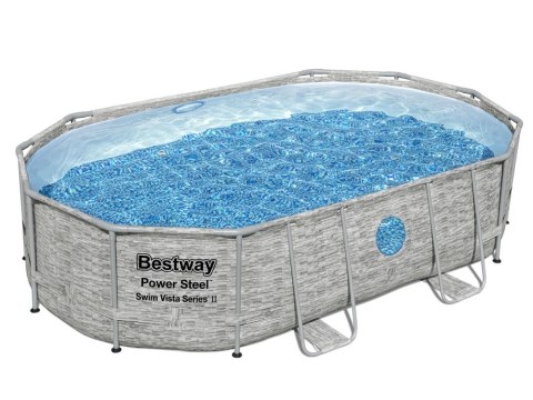 Bestway Basen stelaż 488x305x107 11w1 kamień 56946