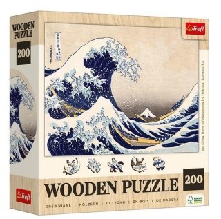 Puzzle drewniane 200 Wielka Fala w Kanagawie TREFL