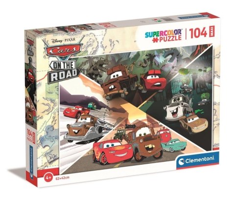 Puzzle 104 Maxi Super Kolor Disney Cars