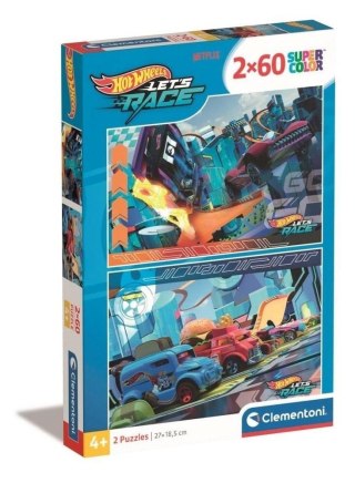 Puzzle 2x60 Super Kolor Hot Wheels