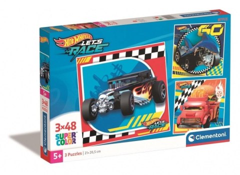 Puzzle 3x48 Super Kolor Hot Wheels