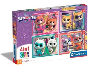 Puzzle 4w1 Super Kolor SuperKitties