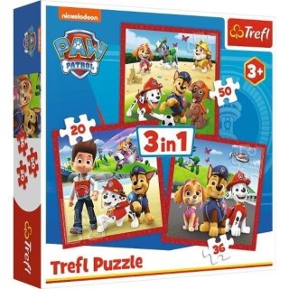 Puzzle 3w1 Wesołe pieski Psi Patrol TREFL